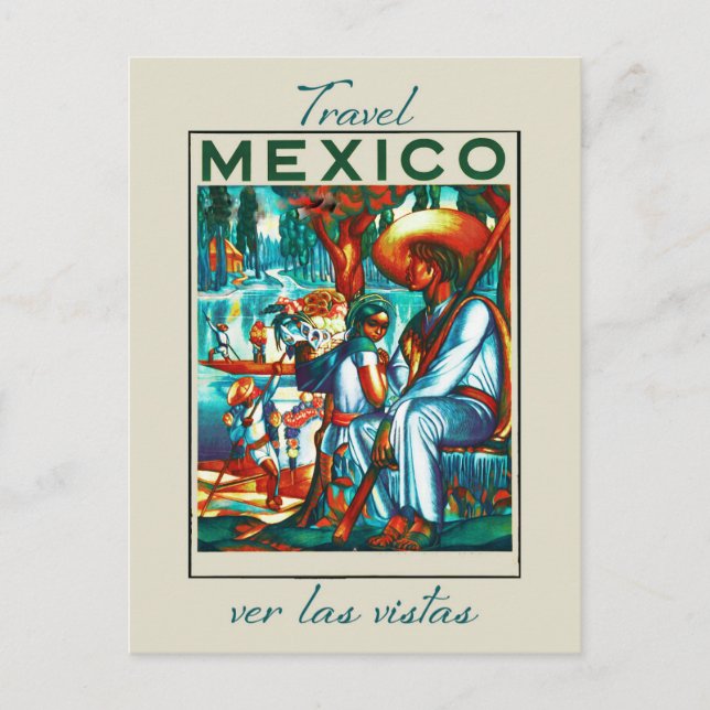 Postal Viajes de turismo mexicano en México (Anverso)