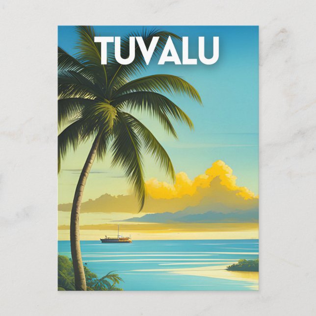 Postal Viajes de Tuvalu (Anverso)