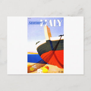 Postal Viajes de verano en Italia
