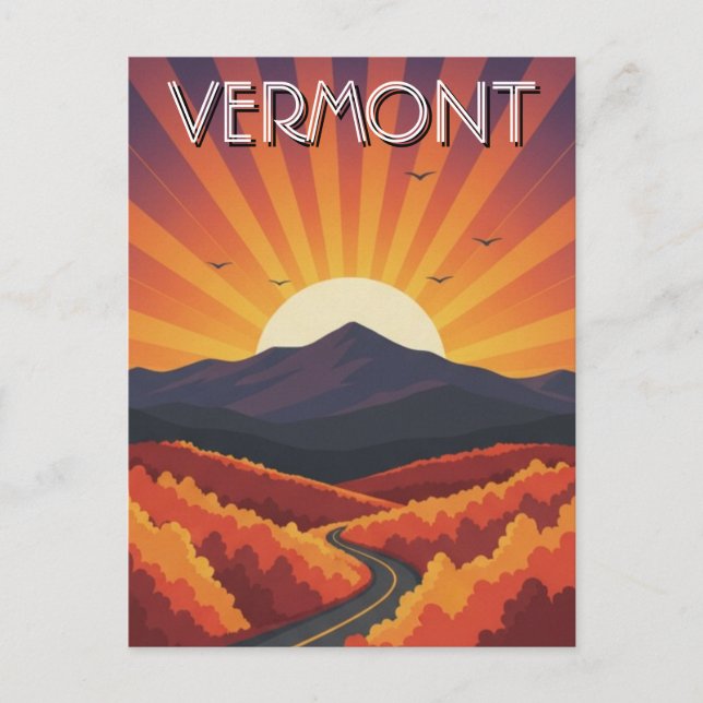 Postal Viajes de Vermont (Anverso)