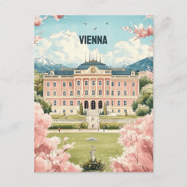 Postal Viajes de Viena Austria (Anverso)