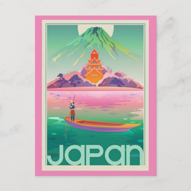 Postal Viajes de vintage de JAPÓN (Anverso)