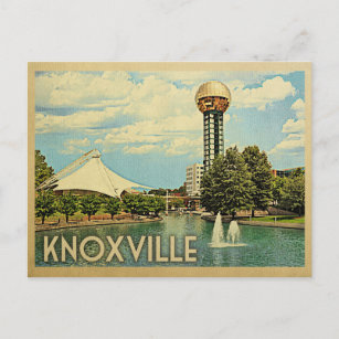 Postal Viajes de Vintage de Knoxville Tennessee