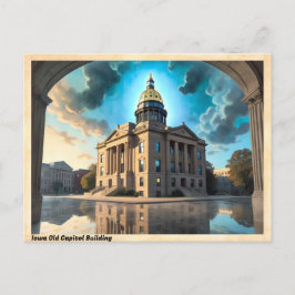 Postal Viajes de vintage del edificio del antiguo Capitol
