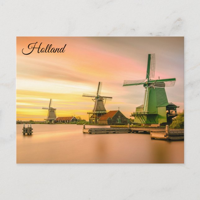 Postal Viajes de Windmillers Holland Países Bajos (Anverso)