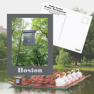 Postal Viajes del Boston Public Garden Massachusetts