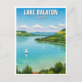 Postal Viajes del Lago Balaton Hungría