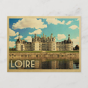 Postal Viajes del Loire France Vintage - Chateau Chambord
