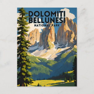 Postal Viajes del parque nacional Dolomiti Bellunesi
