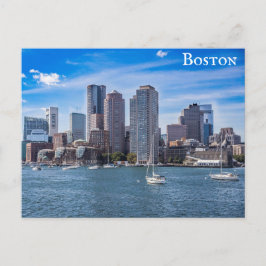 Postal Viajes del puerto aéreo de Boston Massachusetts Ci