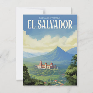 Postal Viajes del volcán El Salvador de Santa Ana