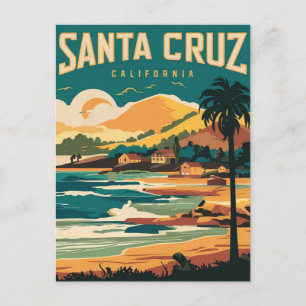 Postal Viajes en California de Santa Cruz