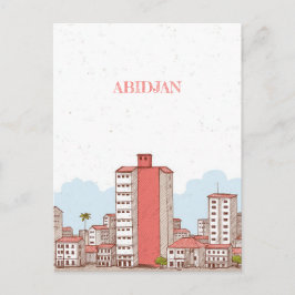 Postal Viajes en Costa de Marfil de Abiyán