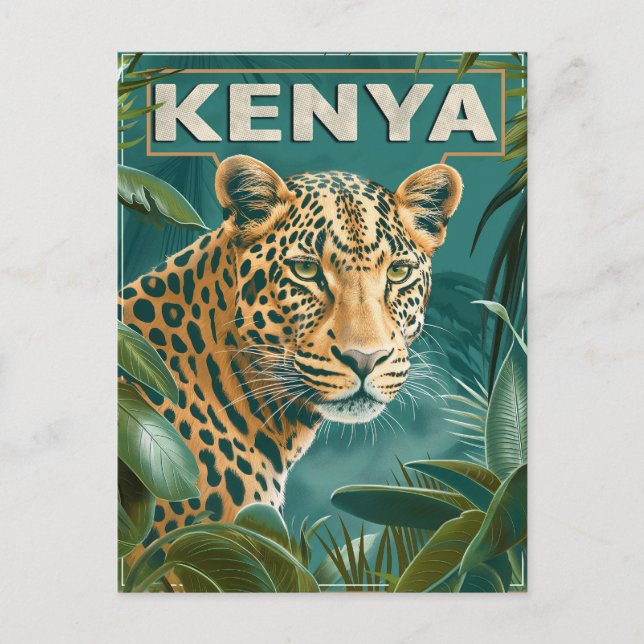 Postal Viajes en Kenia (Anverso)