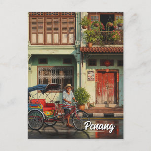 Postal Viajes en la ciudad del Patrimonio de Malasia de T