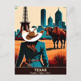 Postal Viajes en Texas: Todo es más grande en Texas