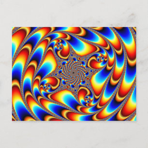 Postal Viajes espaciales - Fractal