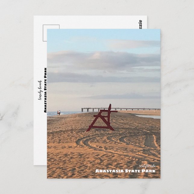 Postal Viajes | Florida - Anastasia State Park Beach (Anverso / Reverso)