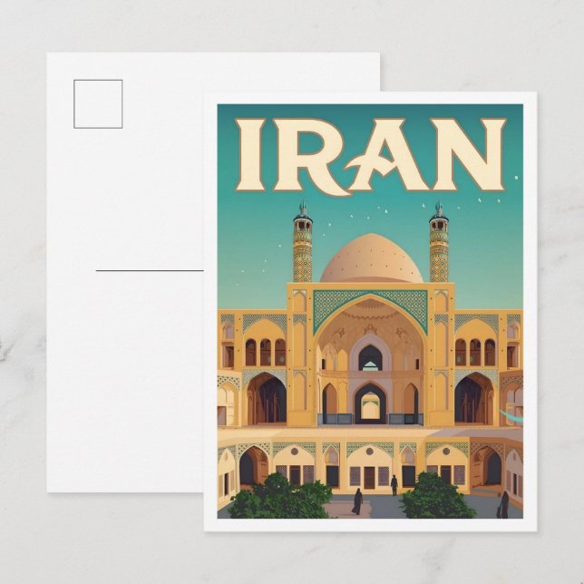 Postal Viajes Irán Antiguo  (Anverso / Reverso)