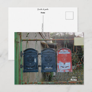 Postal Viajes   Italia - Buzones de Roma