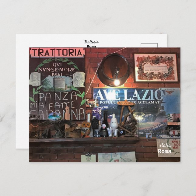 Postal Viajes | Italia - Trattoria de Roma (Anverso / Reverso)