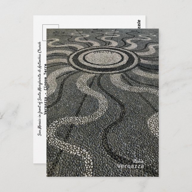 Postal Viajes | Italia - Vernazza, mezquita Cinque Terre (Anverso / Reverso)