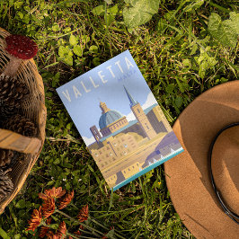 Postal Viajes modernos en malta en La Valeta