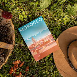 Postal Viajes modernos en Marakesh