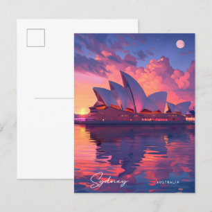 Postal Viajes nocturnos en Sydney Australia