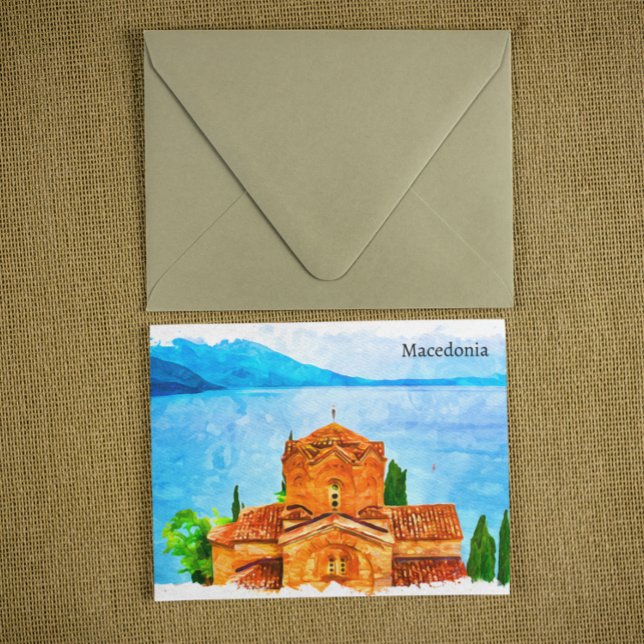 Postal Viajes Panorama de Macedonia (Macedonia Panorama Travel Postcard)