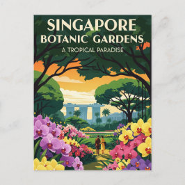 Postal Viajes por el Jardín Botánico de Singapur