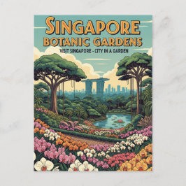 Postal Viajes por el Jardín Botánico de Singapur