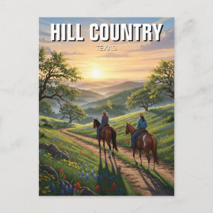 Postal Viajes por el país de Texas