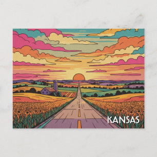 Postal Viajes por Kansas
