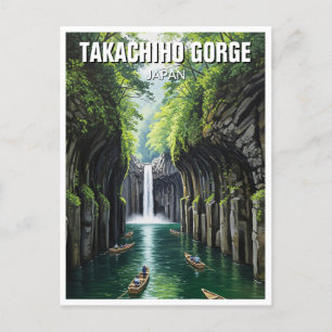 Postal Viajes por la garganta de Takachiho Japón