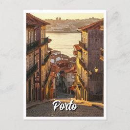 Postal Viajes por las calles de Porto Portugal