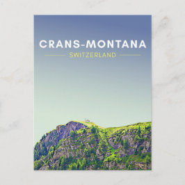Postal Viajes por Suiza Crans-Montana