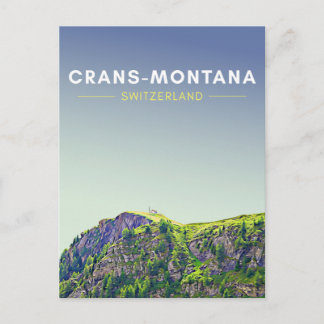 Postal Viajes por Suiza Crans-Montana
