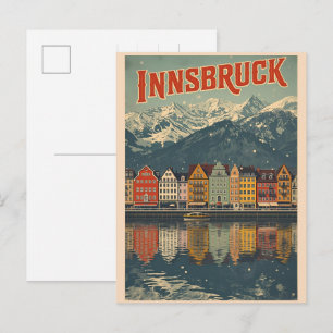 Postal Viajes retro Innsbruck Tirol - Regalos de los Alpe