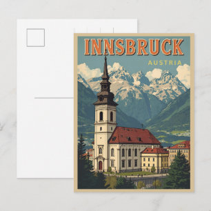 Postal Viajes retro Innsbruck Tirol - Regalos de los Alpe