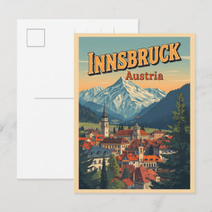 Postal Viajes retro Innsbruck Tirol - Regalos de los Alpe