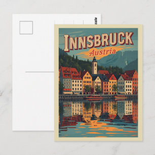 Postal Viajes retro Innsbruck Tirol - Regalos de los Alpe