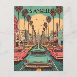 Postal Viajes Retro Los Ángeles