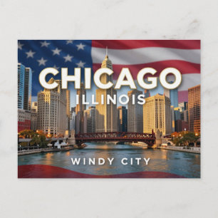 Postal Viajes urbanos en Chicago, Illinois