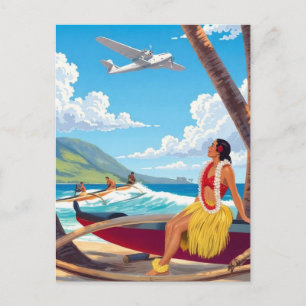 Postal Viajes Vintage a Hawái