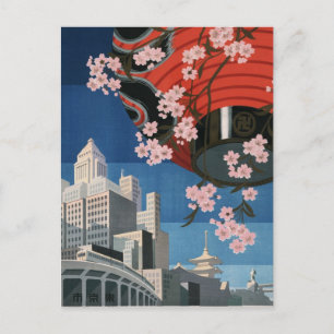 Postal Viajes vintage a Tokio