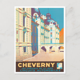 Postal Viajes vintage de Cheverny France