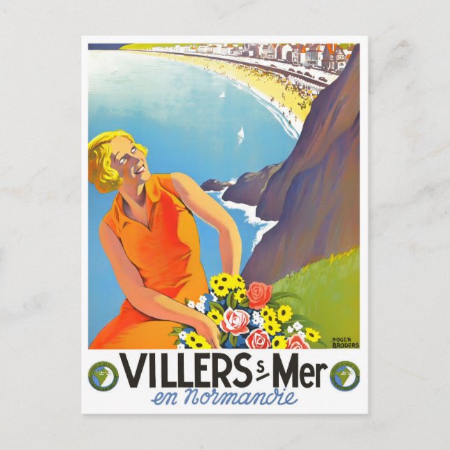 Postal Viajes vintage de Villers France (Anverso)