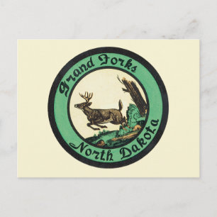 Postal Viajes Vintage, Grand Forks, Dakota del Norte