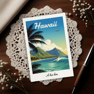 Postal Viajes Vintage Hawaianos de los 60